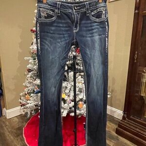 Rock Revival Dark Blue Boot Cut Jeans